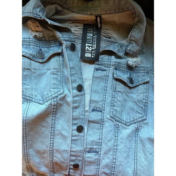 Disturbia jean jacket men’s small - Picture 1 of 8